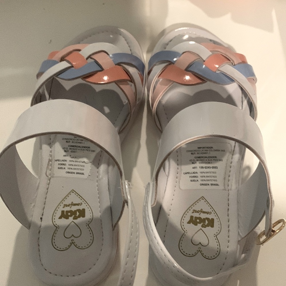 White sandals